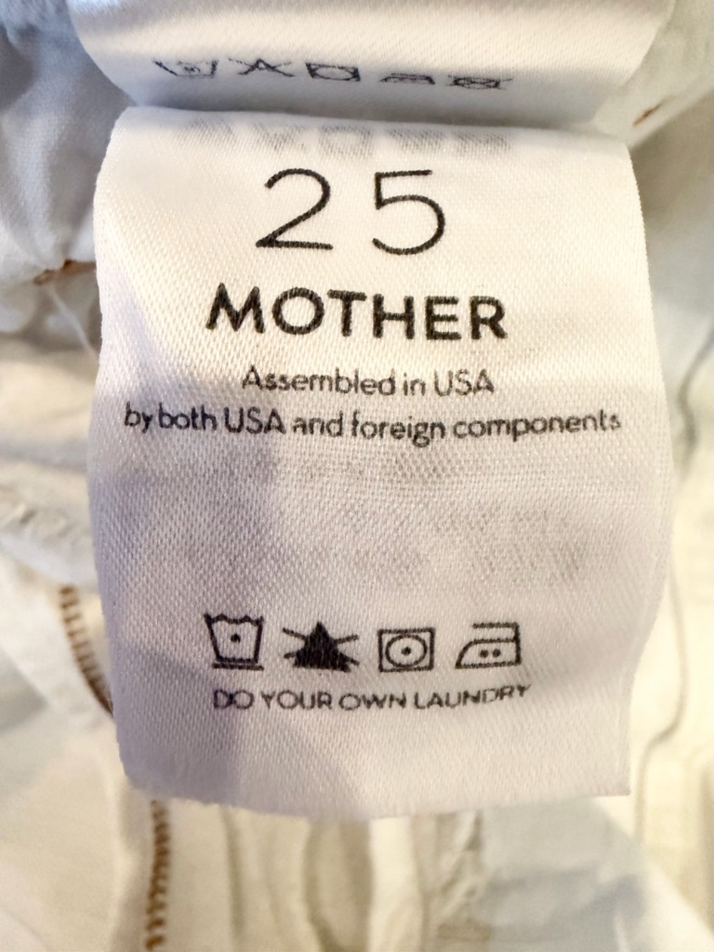 MOTHER White Insider Crop Step Fray Jeans Spring Luxury Designer - Picture 12 of 15